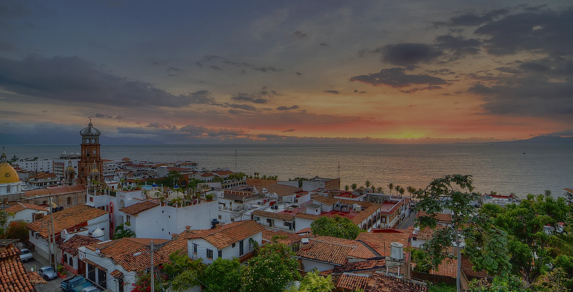 Oceanfront vacation rental balcony overlooking Puerto Vallarta
